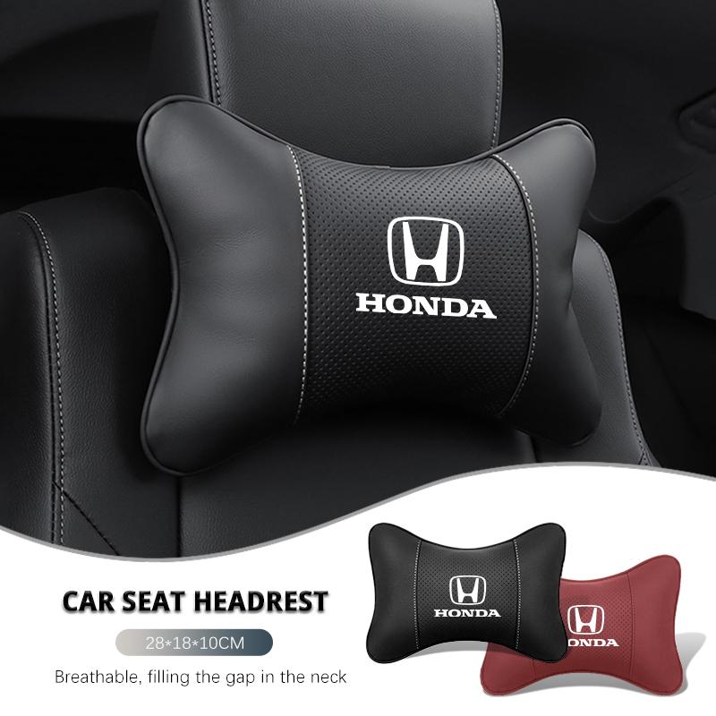 cwcr1 1Pcs Car Headrest Auto Breathable Seat Neck Pillow Accessories For Honda Civic Accord Crosstour Spirior Odyssey Avancier UR-V