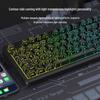 BOW Hangshi K920BDL RGB Подсветка Проводная/Беспроводная Bluetooth Игровая Клавиатура с Механическим Ощущением