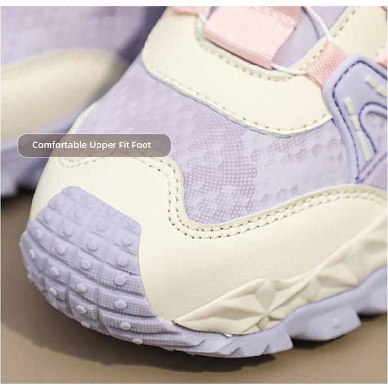 Поворотная пряжка для детей, походная обувь для мальчиков и девочек, для студентов, для занятий спортом, теннисом, бега, повседневные кроссовки на осень-зиму для детей