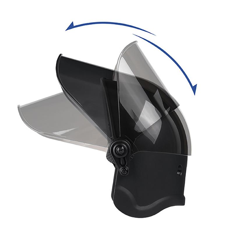 Motorcycle Phone Mount with Sun Shade Heavy Duty Helmet Phone Holder Anti-Drop for Motorbike Off-Road Adventure Trips