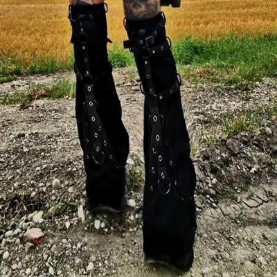 Девушка Женщины Нога Рукав Сапог Манжета Чехол Аксессуары Для Обуви Свободное Платье Уличная Одежда Высокие Бедра Готический