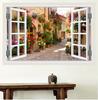 3D Fake Window Landscape Painting Posters and Prints Modern Wall Art Canvas Painting Picture for Living Room Decor Mural Frameless