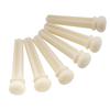 Musiclily Cow Bone Guitar Bridge Pin End Pin for Acoustic White of Guitar, (Pack 6)