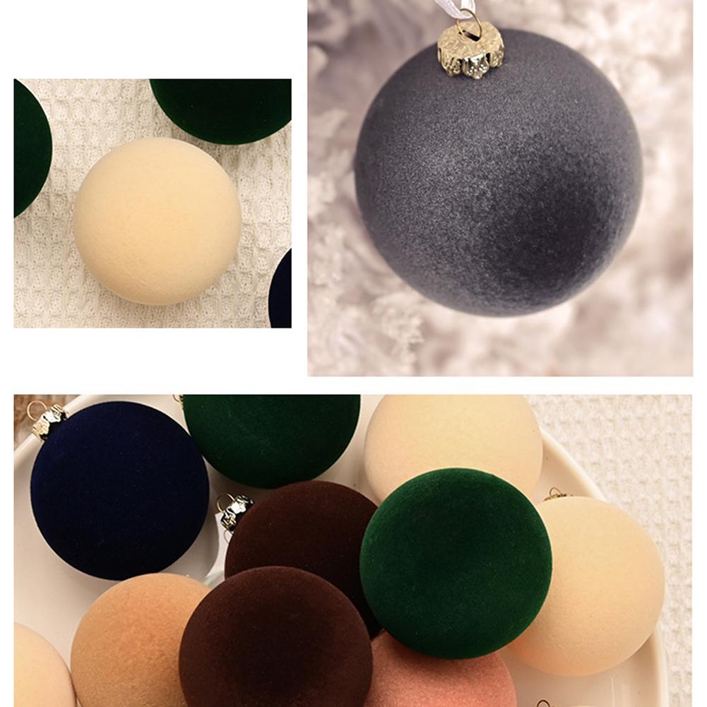 12 шт. набор рождественских шаров, украшения 2,36 дюйма, бархат для дома, подвесные украшения для вечеринки, рождественской елки O5W5