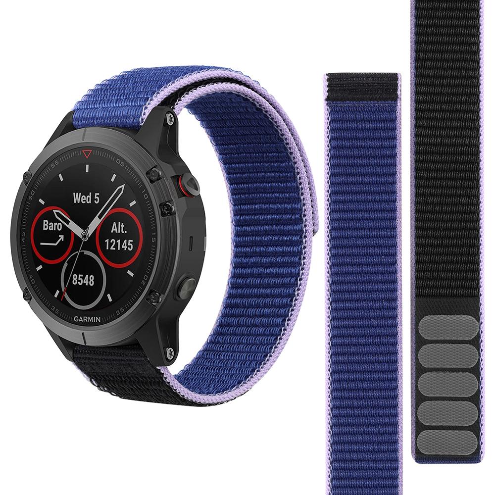 22 мм нейлоновый ремешок-липучка для часов Garmin Fenix 7 Pro 6 Pro 5 Plus Forerunner 965 955 945 935 265 255 Epix Pro 2 Браслет