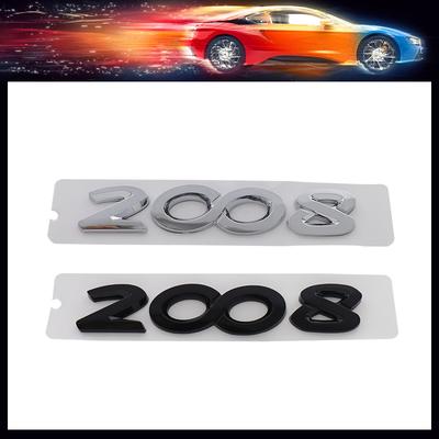 3D Премиум ABS 2008 Буквы для 2008 автомобиля Крыло багажник Задний капот Значок Наклейка Декаль Эмблема