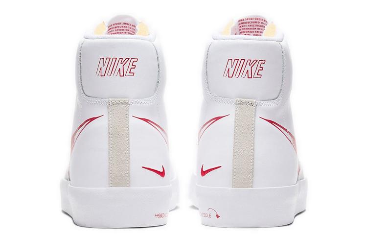 Nike Кроссовки Blazer Mid 77 Sketch White Red CW7580-100