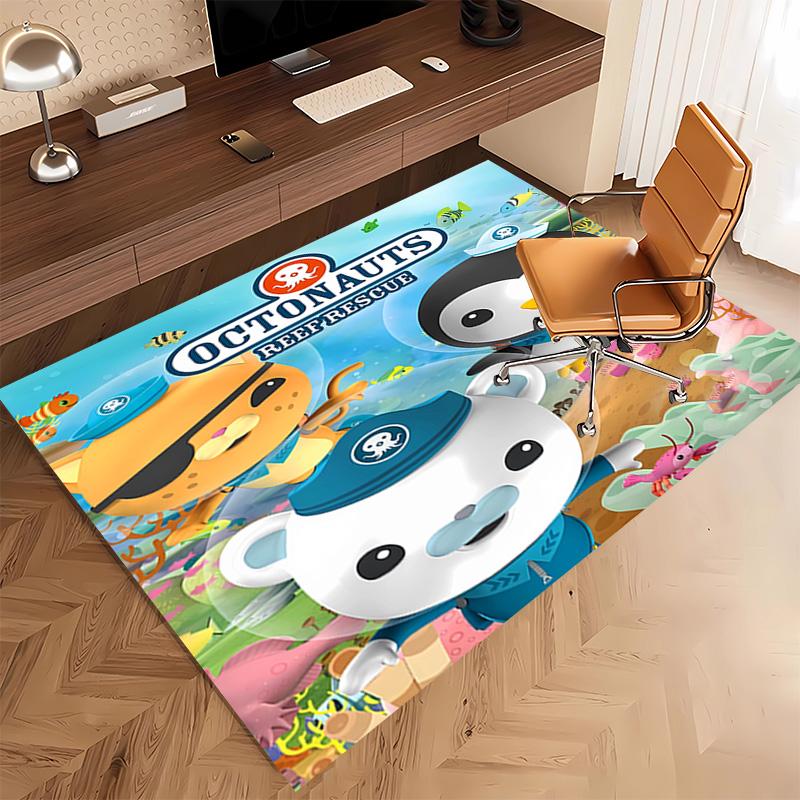 1pc The Octonauts4 Print Area Rug - Soft, Washable Non-Slip Indoor Mat, Living Room, Home Office Decorative Rug,Office Decorative