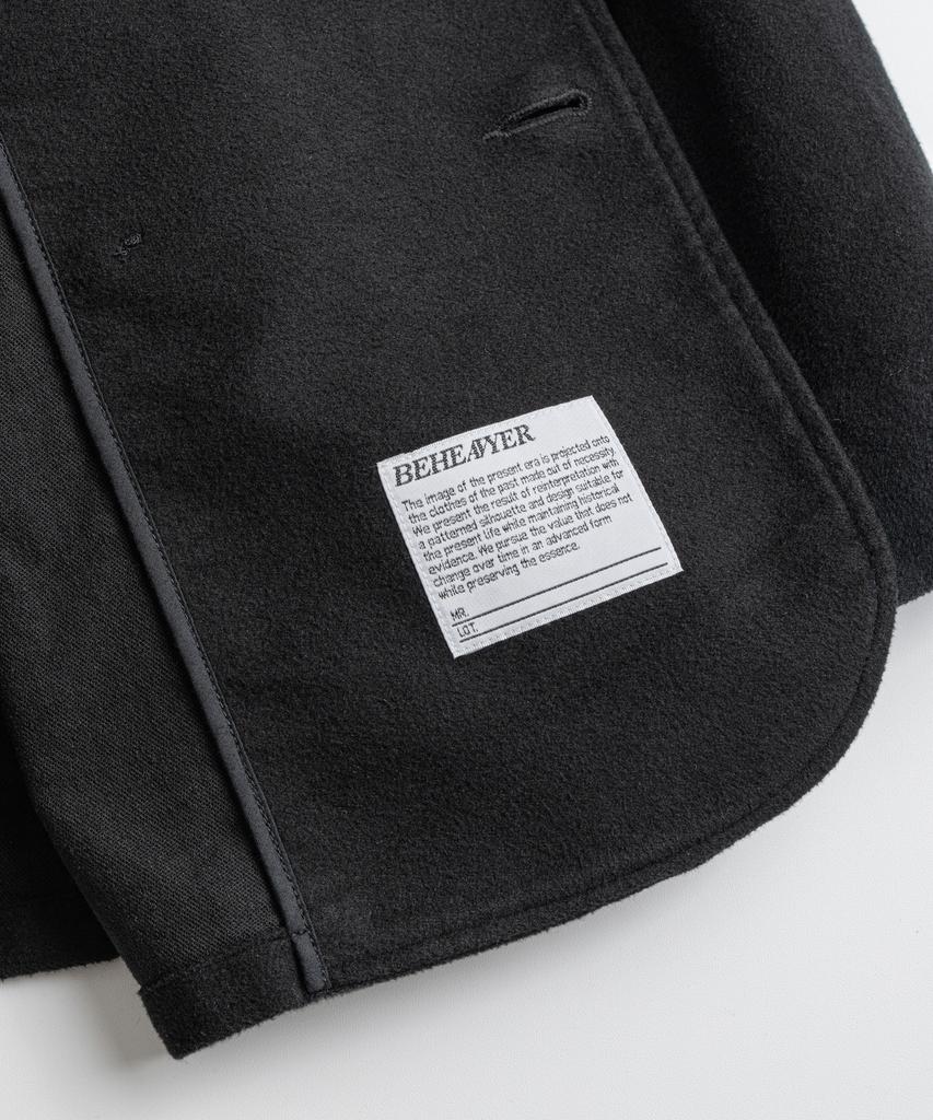 BEHEAVYER Soft Moleskin French Db Jacket Faded Black