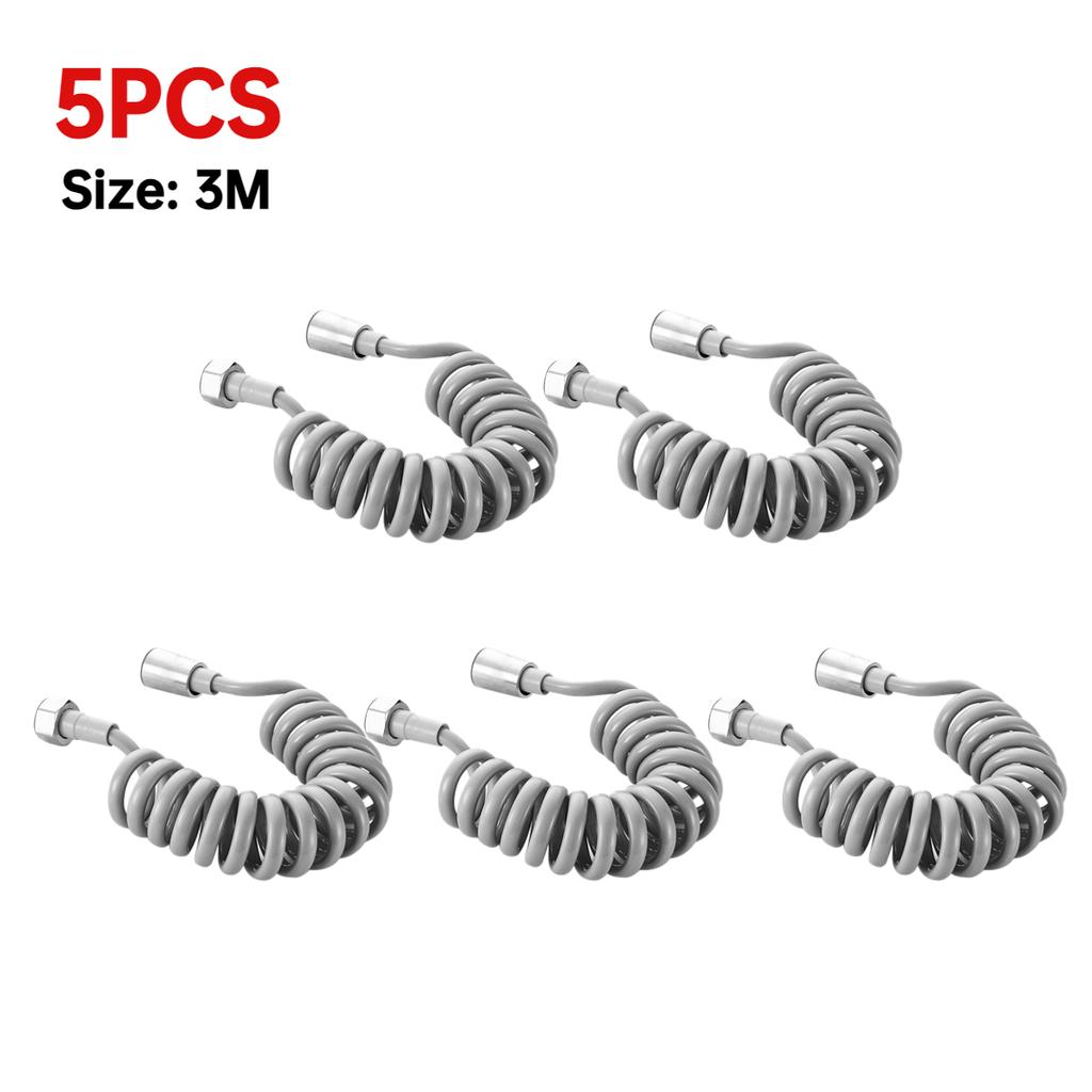 2/3/5 м Гибкий Пружинный Шланг для Душевой Лейки Пластиковая Трубка Вода Туалет Биде Распылитель Телефонная Линия Мягкие Шланги Аксессуары для Ванной