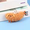 Fried Crayfish Puppy Plush Toy Funny Dog Pendant Soft Stuffed Doll Keychain Backpack Car Bag Key Ring Decor Kid Gift