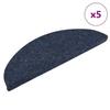 VidaXL Self-adhesive Stair Treads 5 Pieces 56 X 17 X 3 Cm Blue Semicircular 149684
