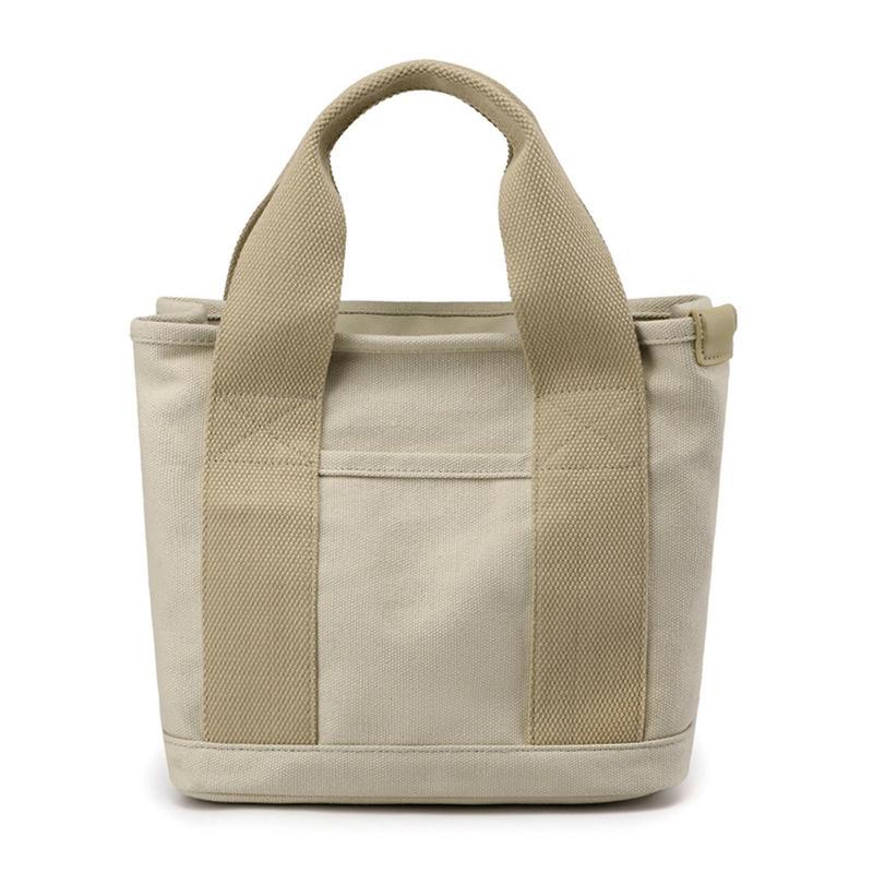 New Hot Fashion Women Large Capacity Multi-pocket Handbag Canvas Tote Bags Daily Zipper