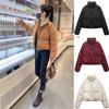 Women's Jacket 2024 New In Cotton-padded Clothes Short Korean Fashion Stand Collar Thicken Bread Jacket Women Coat Tops Winter