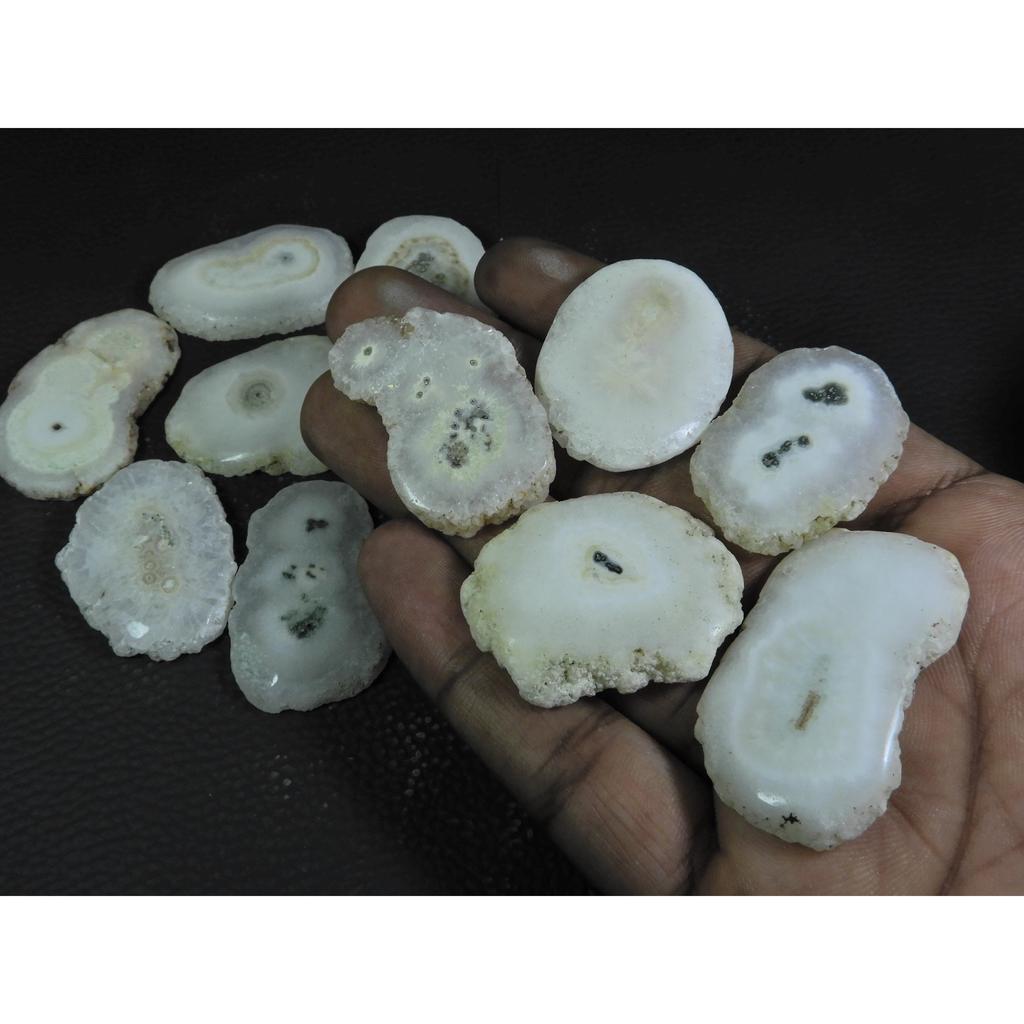 478Cts. Dyed Solar Druzy Agate Mix Shape Cabochon Loose Gemstone 11Pcs Lot A-708