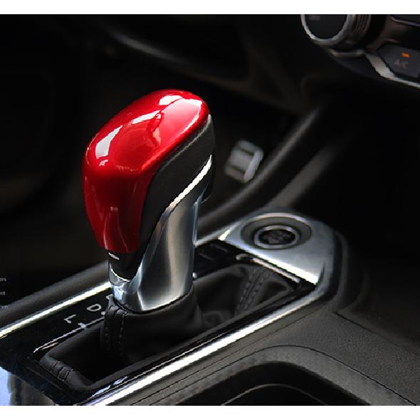 Red Gear Shift Knob Cover Trim For Nissan Kicks 2017 2018