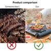 Barbecue Plate Non Stick Heat Resistance Wear-Resistant Smooth Surface Iron Picnic Barbecue Grill Pan Outdoor Supply