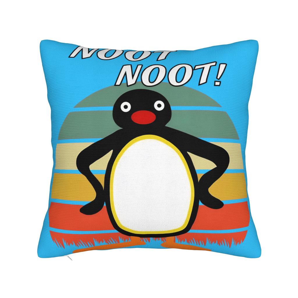 Pingu Noot Noot Pillowcases Kawaii Pillow Case For Office Car Home Decor Print Pillow Cover