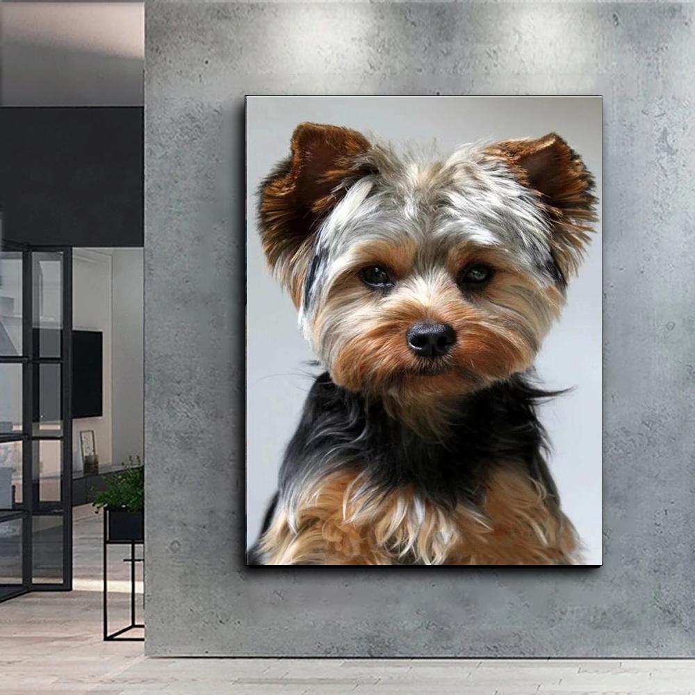 5D Diy Diamond Painting Cartoon Cute Dog Cross Stitch Set Full Diamond Embroidery Mosaic Art Picture of Rhinestones Decor Gift