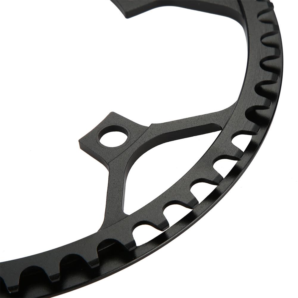   53T CNC Aluminum Alloy Mountain Bike Single Crank Chain   Repair Parts (Black)