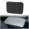 1x Car SUV Armrest Box Pad Cover Protect Center Console PU Leather Cushion Black