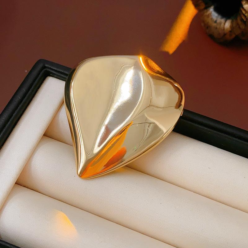 Металлические Геометрические Глянцевые Броши для Женщин Уникальные Изысканные Бутоньерки для Костюма Вечерние Ювелирные Изделия Модный Аксессуар