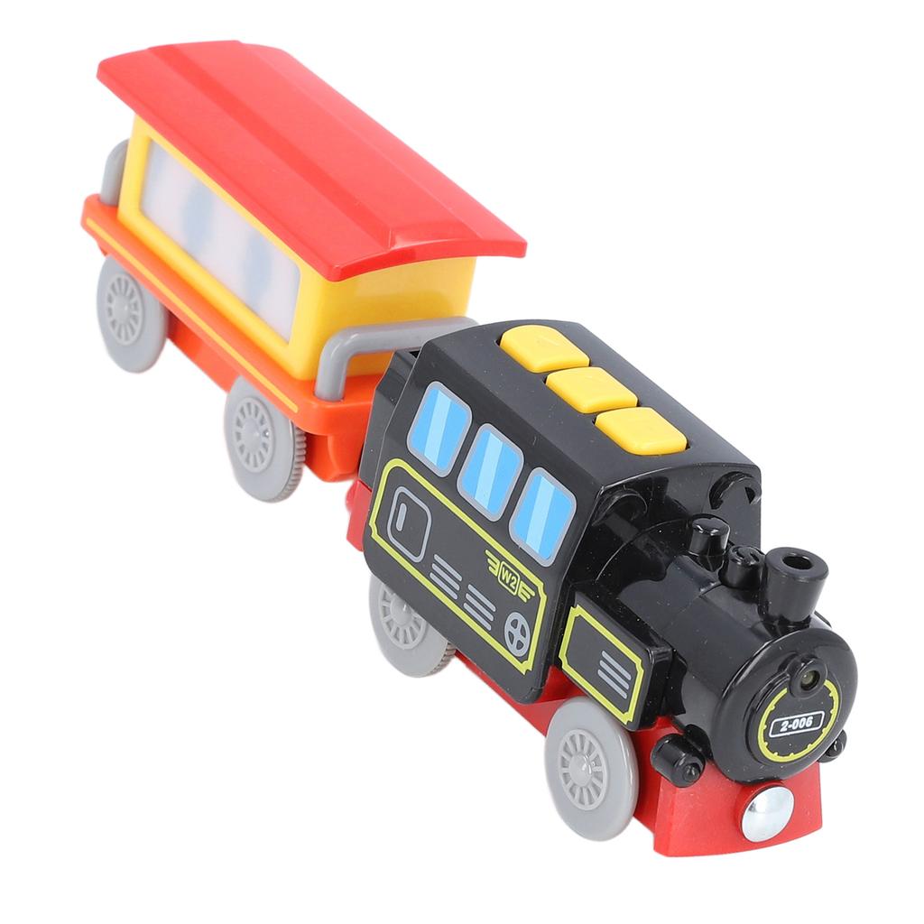 Паровоз на батарейках, пластиковый обучающий магнитный поезд, игрушка для детей, день рождения