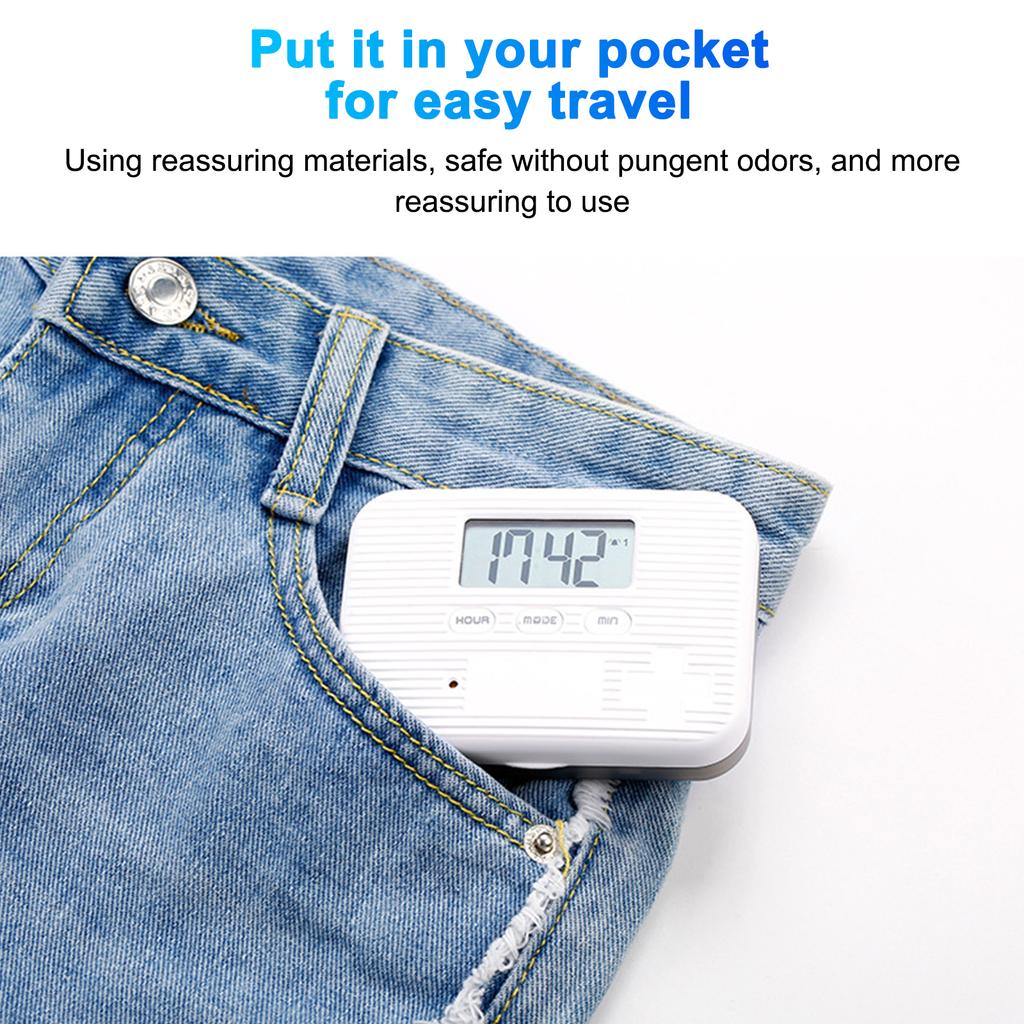 Portable Mini Pill Box Timed Reminders 6 Compartments Pill Organizer Electronic Reminder Pill Box