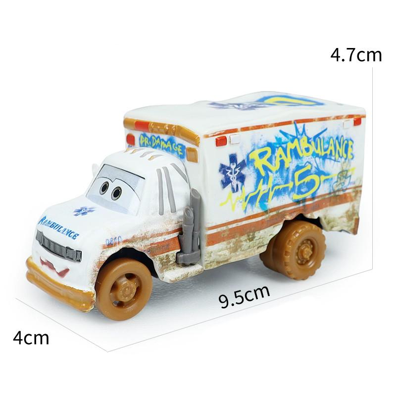 Нетоксичные машинки Pixar Cars Игрушка Молния Маккуин Джексон Шторм Мэтр Салли Шериф 1:55 Литая модель автомобиля Игрушка Детский подарок на день рождения