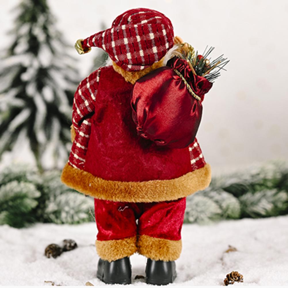 Рождественский Рождественский Прекрасный Стенд Украшения Партия Санта-Клаус Кукла Игрушка Орнамент Подарок