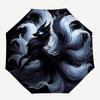 1pc Cool Nine Tailed Fox Pattern Automatic Umbrella is Fashionable and Good-Looking, Suitable for Travel and Daily Use.A029