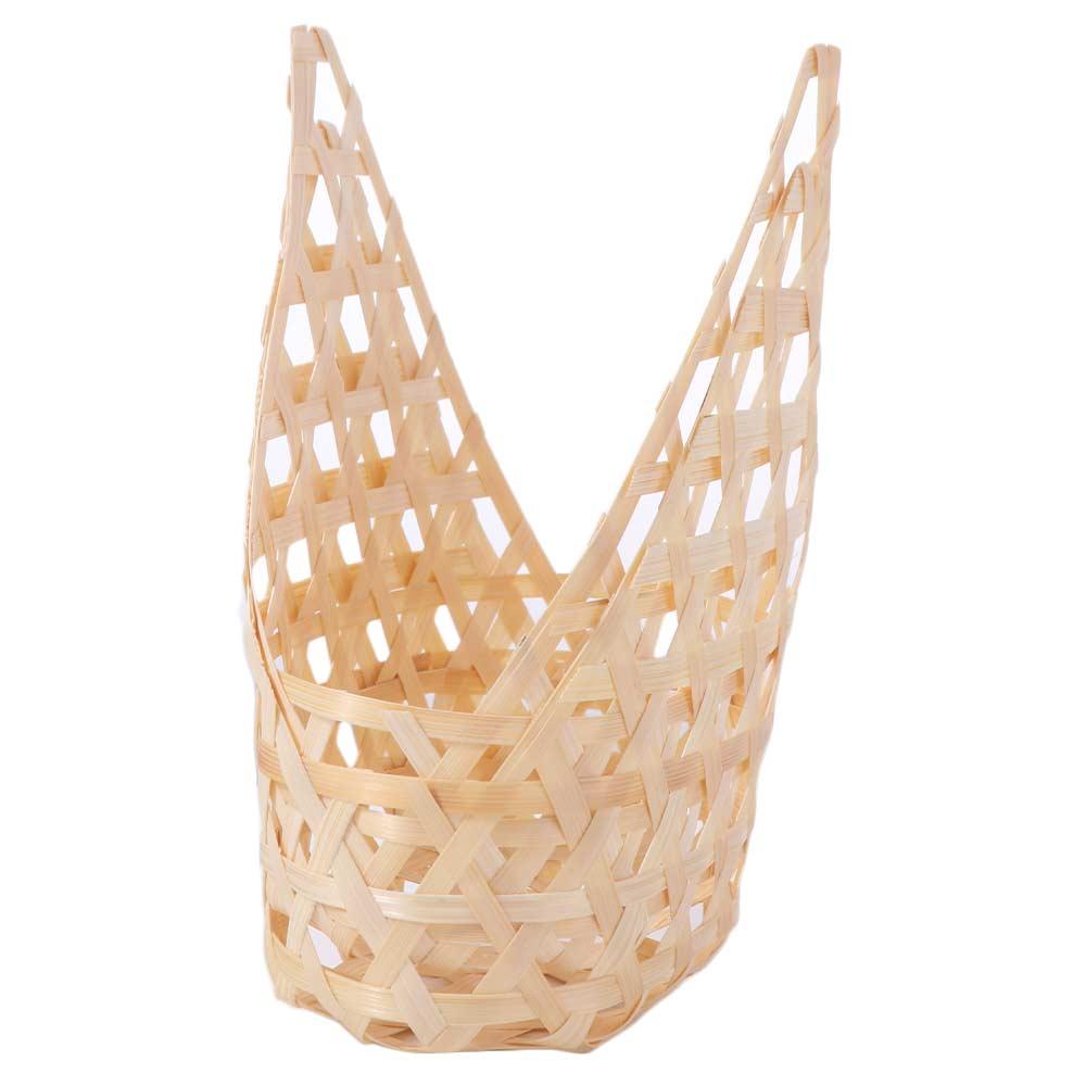 3 шт. Многофункциональная плетеная из бамбука подарочная корзина для упаковки, ручная работа, креативная коробка для хранения, натуральная, ретро, корзина для фруктов, свадебная