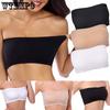 Double Layer Strapless Bra Women's One-piece Invisible Strapless Strapless Bra with Detachable Chest Cushion and No Steel Ring Underwear