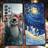 Чехол для телефона Samsung Galaxy A55 A53 A52 A52S A51 A41 A35 A32 A25 A23 A15 A13 A71 A72 Мягкий ТПУ Корпус Роскошный Пухлые Пингвины Искусство