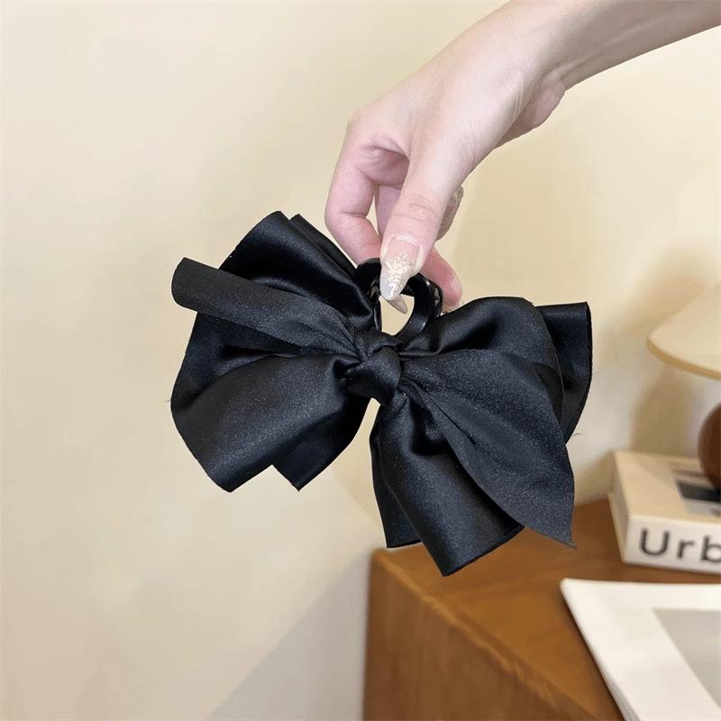 Заколка для волос в корейском стиле с бантом в горошек - Элегантная и универсальная