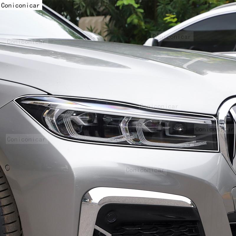 Для BMW 7 серии F01 F02 G11 G12 2009- Автомобильный внешний светодиодный фарный противоцарапающий передний фонарь Прозрачная защитная пленка из ТПУ