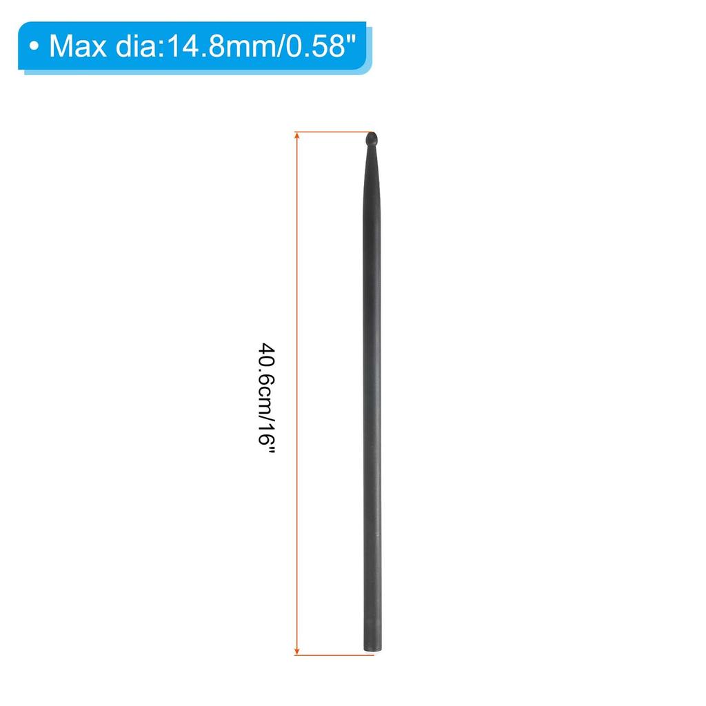 Барабанные палочки PATIKIL из углеродного волокна 5A черные для взрослых ударные инструменты перкуссионный инструмент 1 пара нескользящие