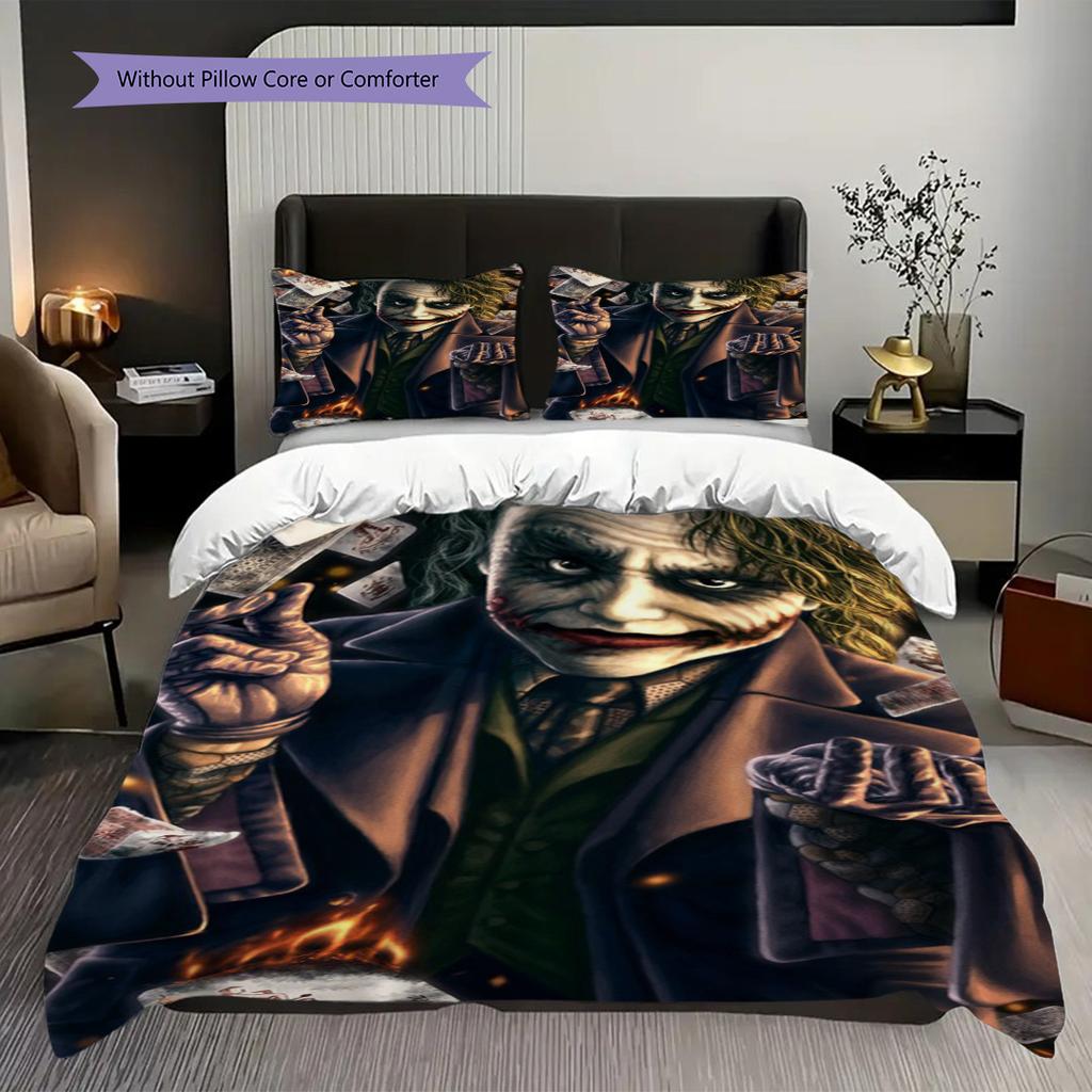 Joker Dark Clown'S Tale Threepiece Set 1 Duvet Cover 2 Pillowcase Without Core Duvet Cover And Pillowcase Soft And Comfortable