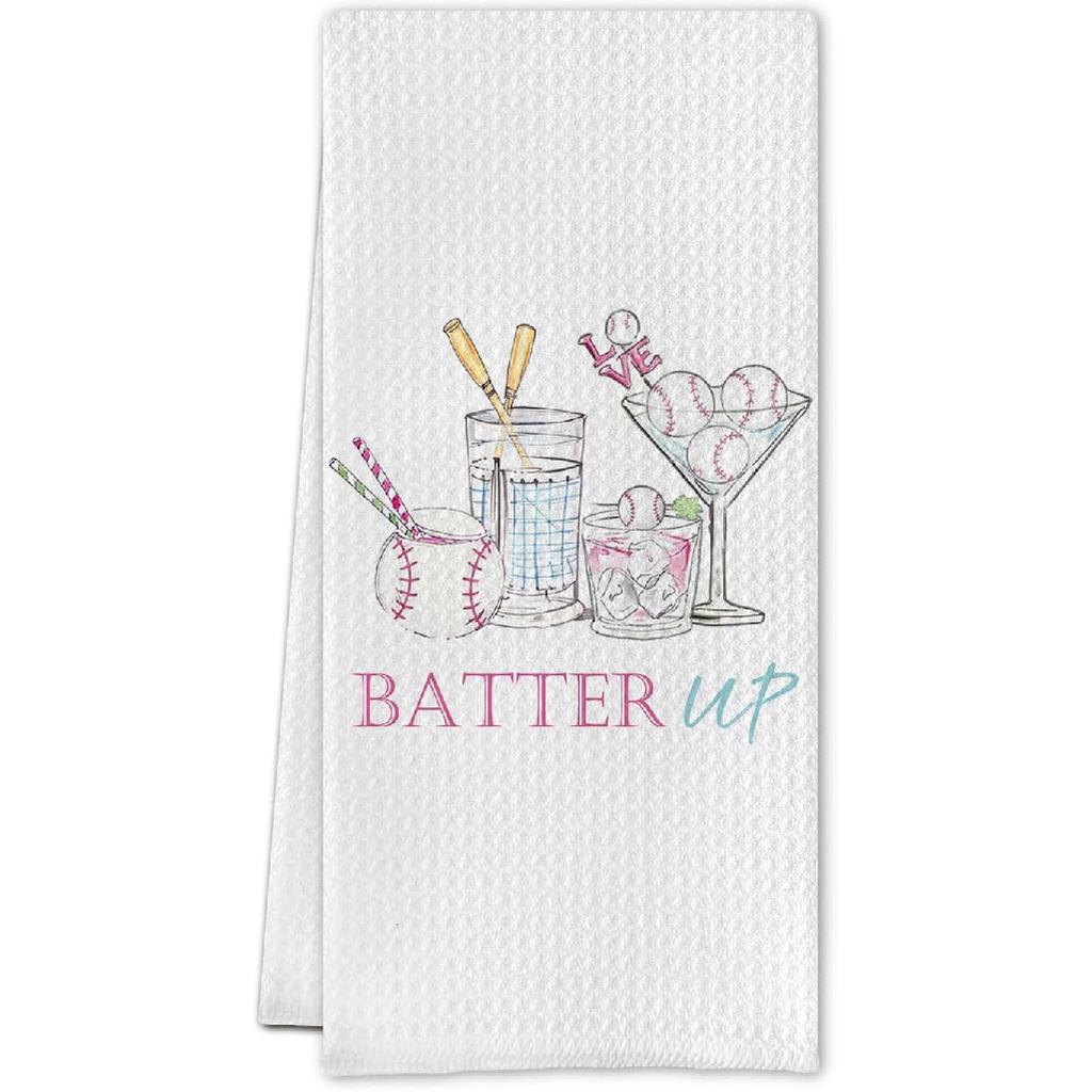 Martini Kitchen Towels,Funny Martini Dish Towels,Martini Gifts for Women,Martini Decor for Party Kitchen Bar Pub,16X24 Inches