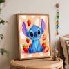 Disney Стич Клубника Масляная Краска Набор для Ручной Росписи Декорация Классический Стиль Декор Дома Современная Эстетика Настенное Искусство для Спальни Подарок 123