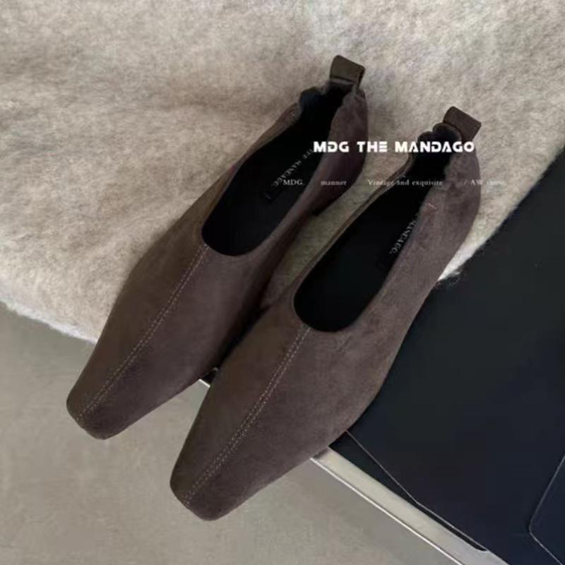 Мода Квадратный носок Женские лоферы Обувь 2025 Тенденция Мода Низкий каблук Офисная женская обувь Повседневная Прогулочная Платье Дизайнер Новые Mujer Zapatillas