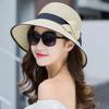 Summer Fashion Simple Straw Visor Hat Sun Shade Hats Sunscreen Sun Protection Foldable Female Seaside Beach Cap Outdoor Hats