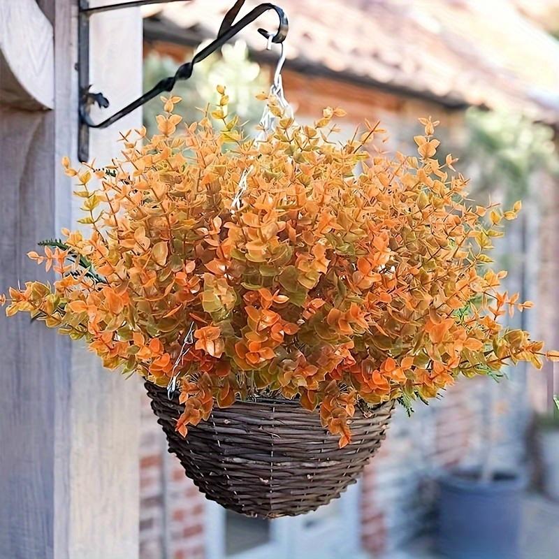 Artificial Flowers Faux Autumn Plants, Indoor Outdoor Artificial Fall Flowers UV Resistant Plants for Party Home Garden Decor