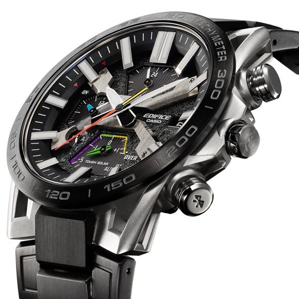 Casio Мужские часы EDIFICE EQB-2000YDC-1AJF [модель EDIFICE Suspension Arm Design] круглые черные