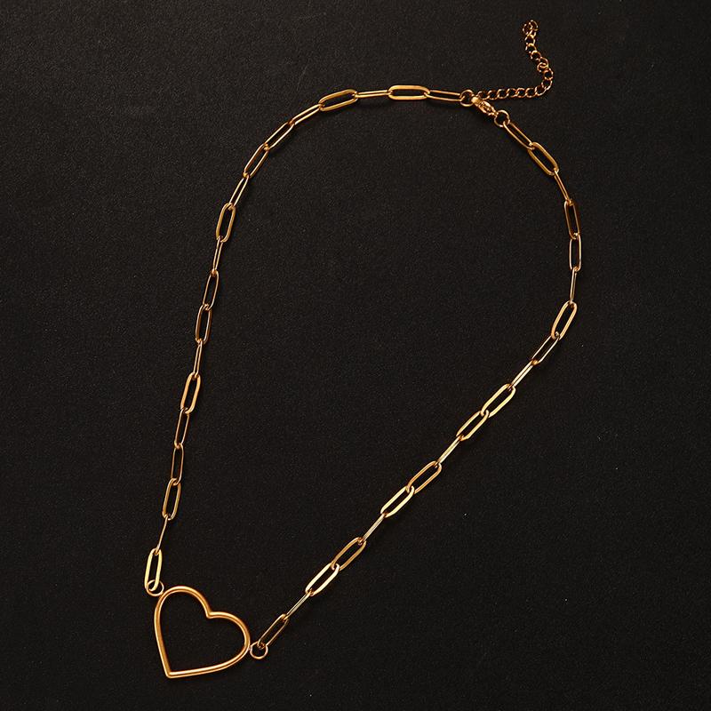 14K Gold Plated Dainty Gold Necklace for Women Teen Girls Delicate Love Heart Necklace Heart Necklaces Lovely Festival Jewelry