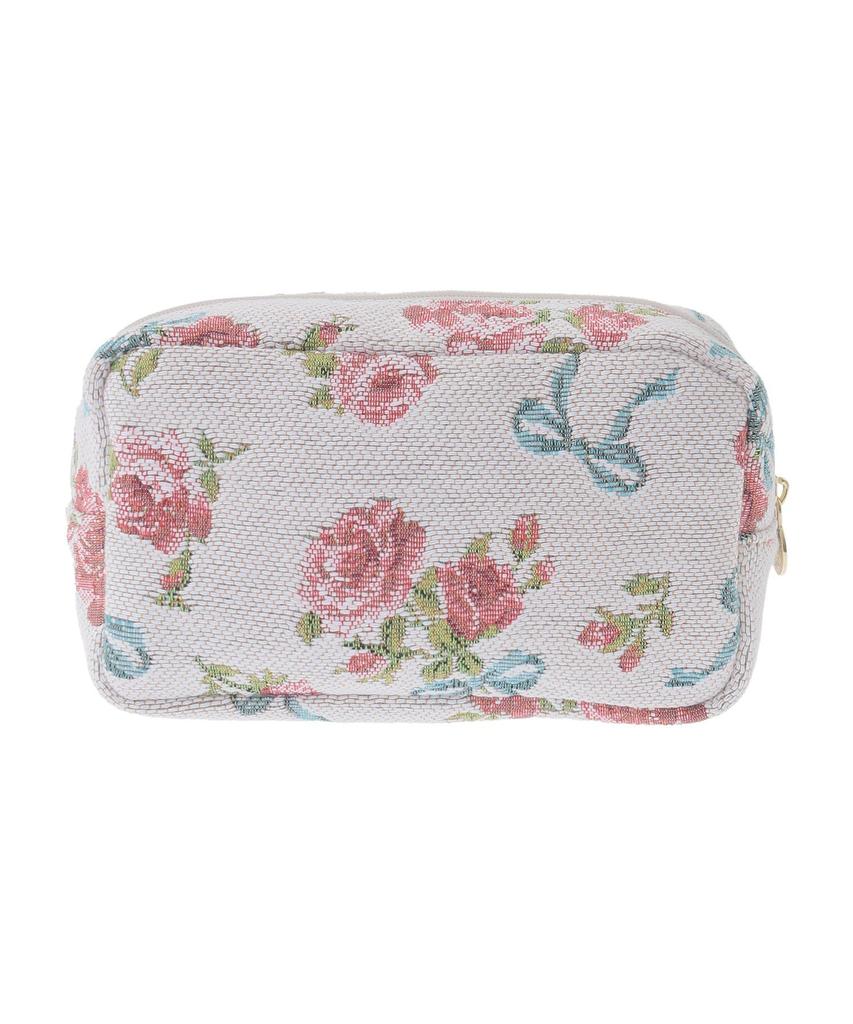 Гобеленовая сумочка с узором из роз и лент [Maison Fleur] - Женская, цвет вне белого