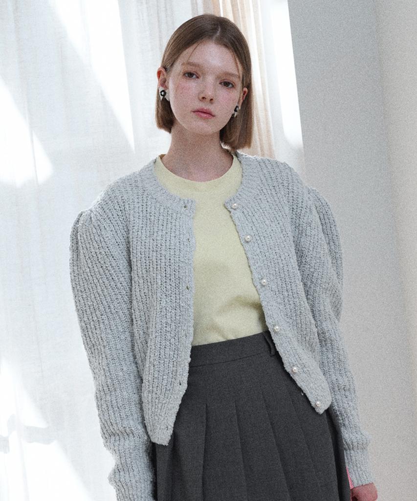 SWEET BITTER Volume Puff Cardigan_Mint