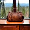 Goat Leather Gym Duffle Travel Luggage Genuine Men Bag Bags Vintage