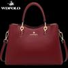 W. D. Сумка для мамы POLO, новинка 2023 года, свадебная сумка среднего возраста, красная сумка, великолепная женская сумка, женская сумка большой вместимости
