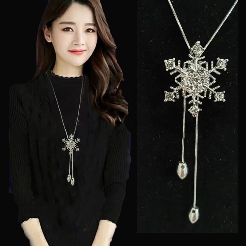 Элегантное ожерелье-цепочка с кисточкой для женщин - Универсальный, высококлассный европейский и американский дизайн для осенне-зимней моды